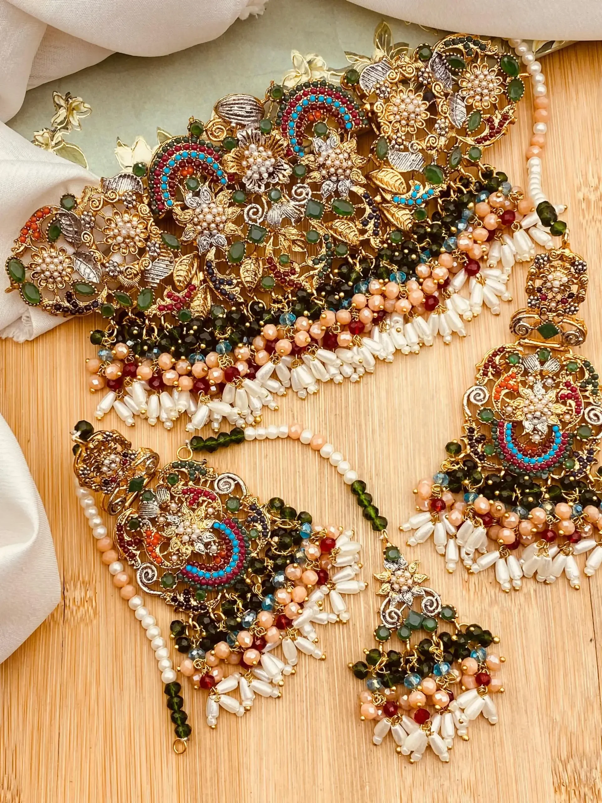 Abqari Noratan Bridal Chokar Set-2383