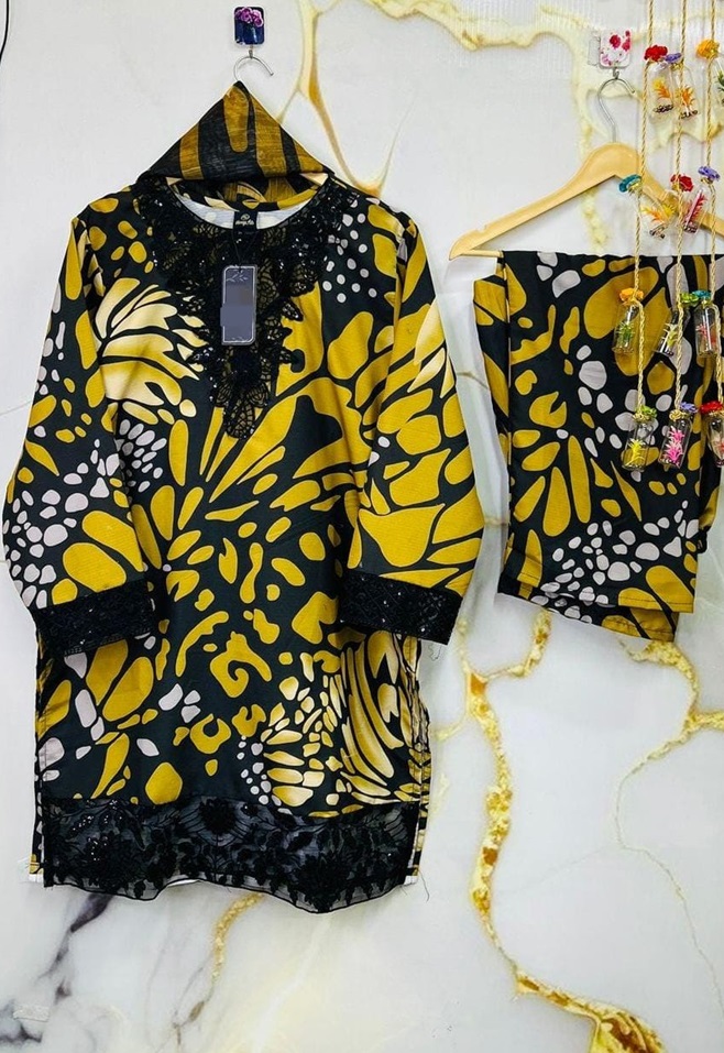 DIGITAL COTTON PRINTED 3PIC SUITS